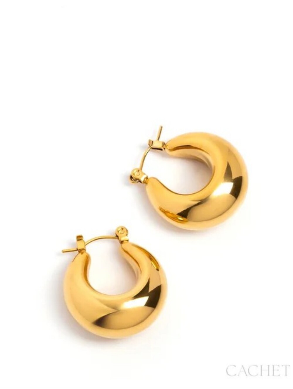 18 K Gold Plated Hoops